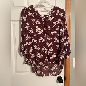 Floral Blouse - 1X